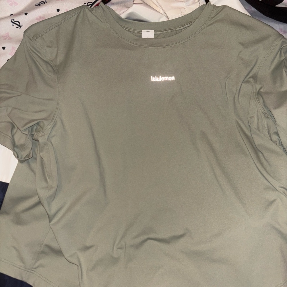 Lululemon Olive Activewear Top